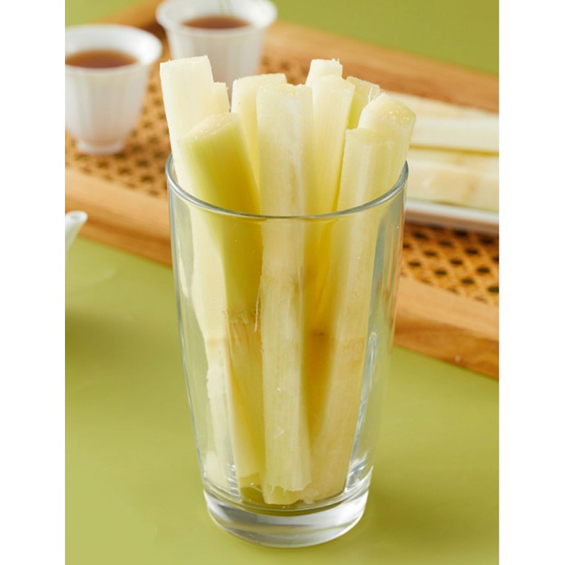 Sugar Cane（360g/12.7oz,1Pack/bag）Packaged Peeled Sugarcane Chunks Convenient and Easy-to-eat Sugar Cane