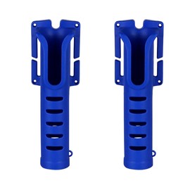 Charmoon 2 Pcs Rod Holder for Waist Belt Portable Langan Fishing Fishing Belt Screw Fixing (Blue)