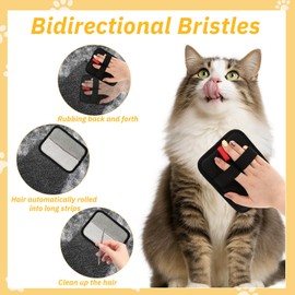 3 Pcs Pet Hair Removal Glove, Double Sided Petlova Glove, Reusable Cat and Dog Grooming Glove Multifunctional Beauty Gloves for Washing, Hairs Removal and Beauty