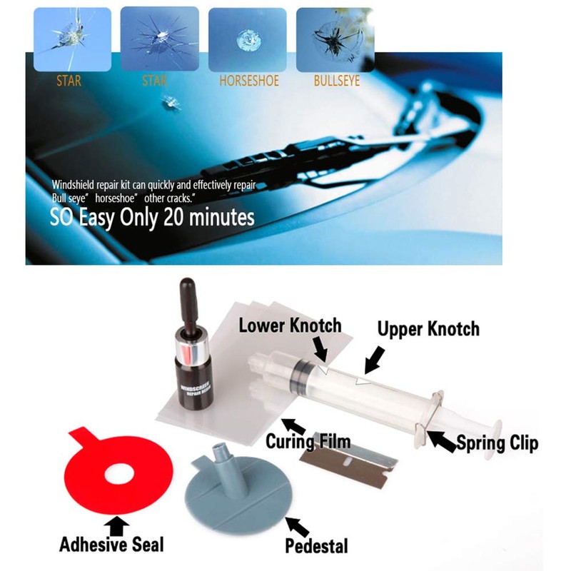Antswish Windshield Repair Kit Cracked Glass Repair Kit to Fix