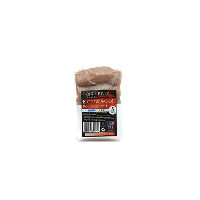 Rogue River Tools Bronze Wool Pads (5pc) - Fine