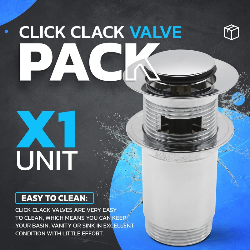 DOJA Barcelona Click Clack Drain Fitting, Pack of 1, 1