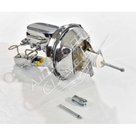 auto city classic 1964-1972 Chevelle 9" power brake booster master GM A body Chrome disc drum pro