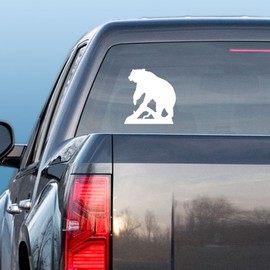Express Yourself Black Bear (Black - Image Facing as Shown - Large) Decal Sticker - Big Game Collection - Bear