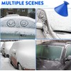 Magical Ice Scraper, 4 Pack Round Snow Scraper for Car