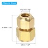 PATIKIL Brass Pipe Fitting, 1/2" G Female x 1/2" Flare