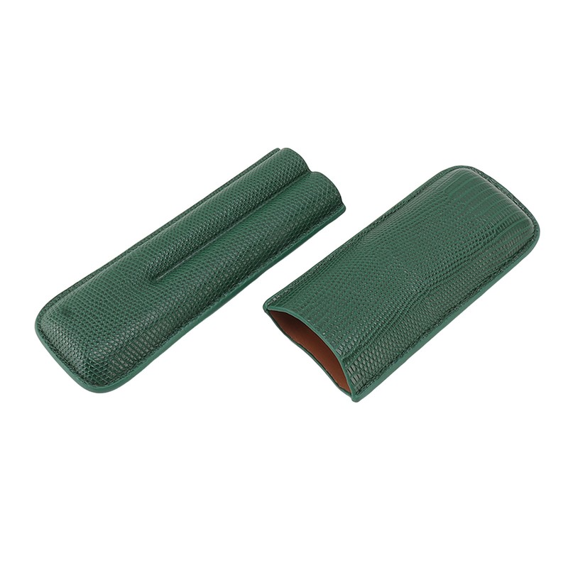 Cigar Case Fashion Elegant Portable Sturdy Crocodilian Skin Texture Faux