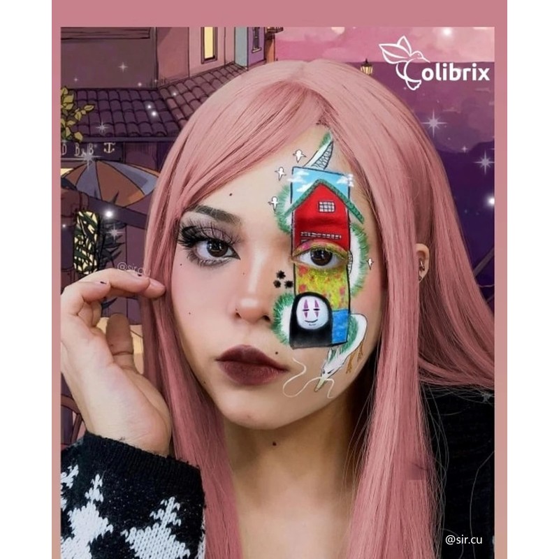 Paleta Mate, maquillaje corporal, base agua, hipoalergénico, COLIBRIX