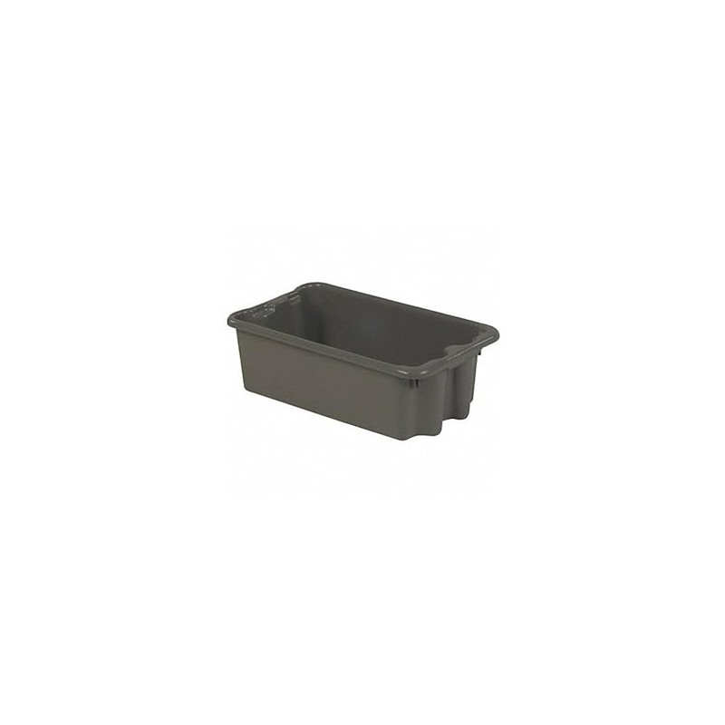 Stack and Nest Bin, 24 in L, Gray