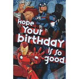 Avengers Kids Happy Birthday Greeting Card