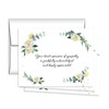 15 Soft Flower Sympathy Acknowledgement Cards, Includes Envelopes