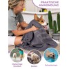 Bibykivn Dog Bathrobe, Quick-Drying Microfibre Bath Towel, Adjustable Dog Towel,