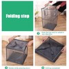 Pop Up Laundry Baskets - Mesh Collapsible Laundry Hampers Storage
