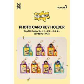 [BIGHIT MUSIC] ROYCHE TinyTAN Butter "Random" Photo Card Keychain, Random of 7 Types, Photocard Key Holder Butter Version