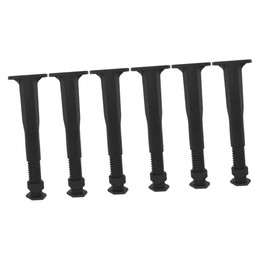 KICHOUSE Furniture Legs Bed Frame Stabilizer Hardware 6pcs Plastic Bed Frame Feet Easy to Install