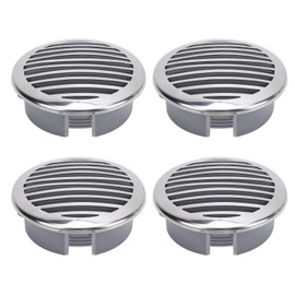 Kuuleyn Boat Vent, Stainless Steel Air Outlet Vents, 4PCS 4in Boats Airflow Vent Cover Enhanced Ventilation 316 Stainless Steel Decorative Marine Vent Cover for Rv Yacht