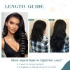 Elailite Bayalage Clip-In Real Hair Extensions, 8-Piece Set, 18 Clips,
