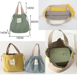 XINGNIAO Portable Bento Lunch Bag Drawstring Japanese Style Bento Box Tote Bag