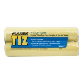 Wooster Brush R730-9 Tiz Foam Roller Cover, 1/8-Inch Nap, 2-Pack, 9-Inch