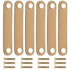 Pack of 6 Furniture Leather Handles, Drawer Leather Handle, Decorative