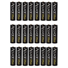 eCost 24 Acuvar High Capacity AA Rechargeable Batteries 3100mAh NiMH