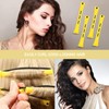 CZAYEFNH 50 Pieces Hair Wave Rods Short Non-Slip Hair Rollers