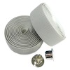 1 Pair White Carbon Fiber Design PU Leather Bicycle Handlebar