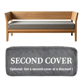 ColourTree Custom Size Bench Cushion for Indoor/Outdoor Patio Furniture/Chair/Window Seat, Premium 75D Foam (Custom Sizes/Colors/Thickness/Samples Available) (Discounted Second Cover) (1 Inch Thick)