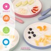 Elk and Friends Kids 6.7" Porcelain Plate Silicone Suction Sleeves