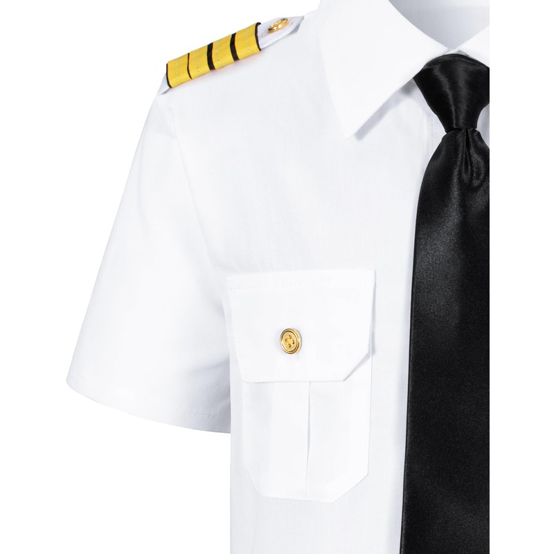 Yoroka Kids Pilot Costume Airline Captain Pilot Uniform With Accessories-110