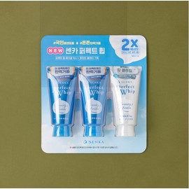 Senka Perfect Whip Facial Wash Cleansing Foam (new type) x 2 + White Clay 120ml, 120ml, 3 / 퍼펙트 휩 페이셜 워시 클렌징폼(신형)x2개+화이트 클레이120ml 120ml, 3개