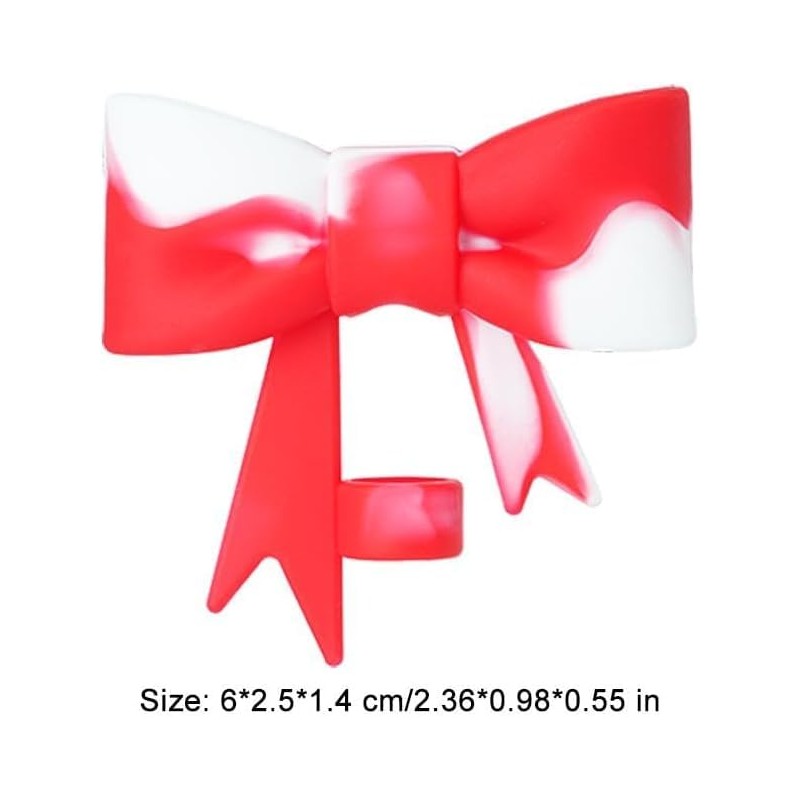 Bow Lovely Reusable Straw Tips Cover & Protector Topper, Silicone