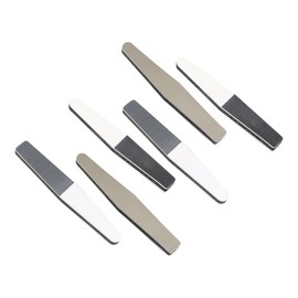 BIUDECO 6pcs Nail Files Durable Sponge Manicure Tools for Natural Nail Shaping and Buffing Thick Three-Sided Design and Beauty at Home Salon