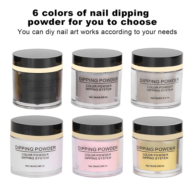 Nail Dipping Powder Set Nail Art Powder Top Base Coat