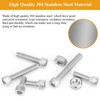 Sutemribor 57 Pieces 1/4-20 x 1/2", 3/4", 1", 1-1/4", 1-1/2",