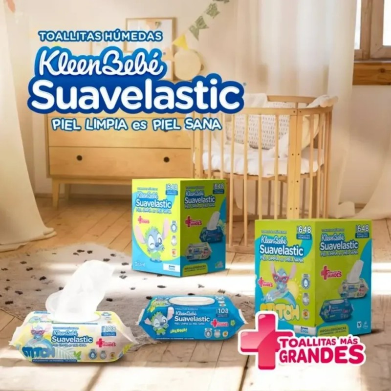 Toallitas Húmedas Kleenbebé Aroma Coco 6 Packs De 108 Pzas