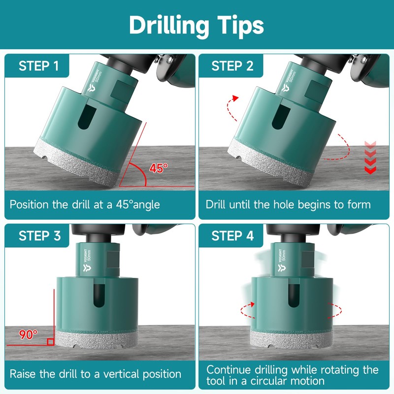 2 Inch Diamond Hole Saw - 50 mm M14 Shank