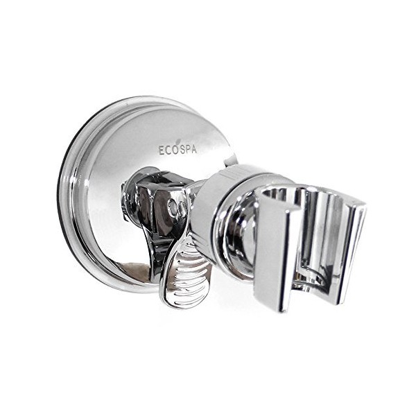 ECOSPA Suction Shower Handset Holder in Chrome • Very Strong,