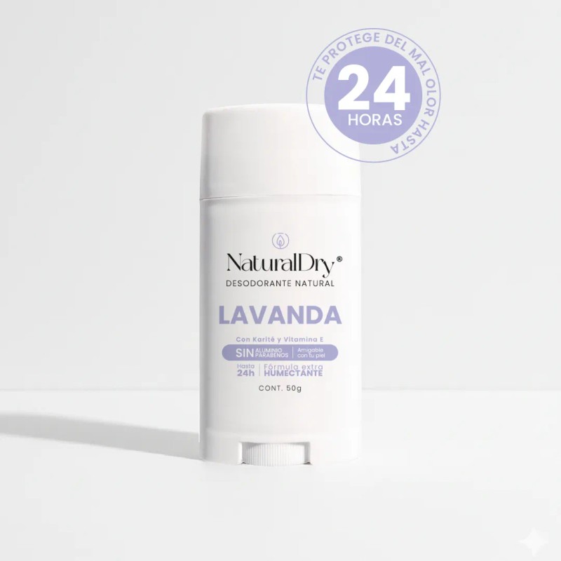 Naturaldry Desodorante en Barra Barra - Lavanda - Unidad -