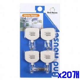 Simple modern round square wall hook 4P x20