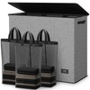 SOLEDI 180L Laundry Hamper 3 Section, Extra Large Laundry Hamper