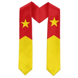 Tigray Region Flag International Graduate Satin Stole Scarf with National Flag Design, 72" Graduation Sash