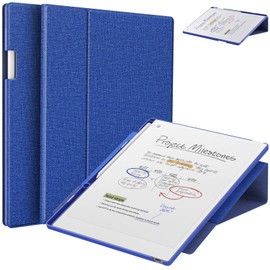 E NET-CASE Case for Remarkable Paper Pro Color 11.8"- Multi-Viewing & Auto Sleep/Wake Book Folio Cover with Built-in Pen Holder for Remarkable Paper Pro Tablet 11.8 inch 2024 Released (Blue)
