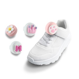 AirTag Holder for Kids Shoelaces, Cartoon Protective Case for AirTag, Hidden Case, GPS Tracker Accessories for Children, Children's Shoes, Shoelaces, Pack of 4