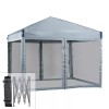Aoodor 12'x12'/10'x10 - Gray, 10' x 10'