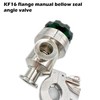 BROWNIAN MOTION TECHNOLOGY Manual Right Angle Valve, Bellow Seal, KF16