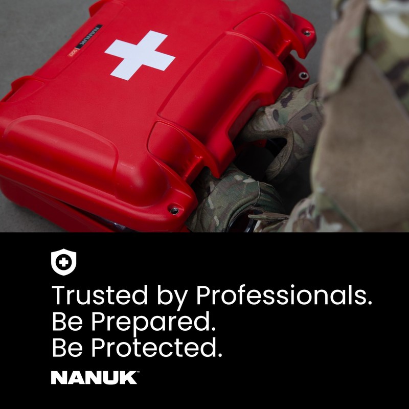 NANUK 903 Waterproof First Aid Box Empty – Durable, Medical