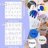 20 Pack Letter Stencils for Painting, Alphabet Stencils Letters and