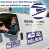 ROMINVIC Car Magnets Postal,Heavy Duty U.S. Reflective Mail Delivery Driver