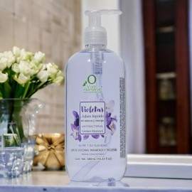 VIVONATURAL Jabón Líquido Para Manos Y Cuerpo Violetas 480ml